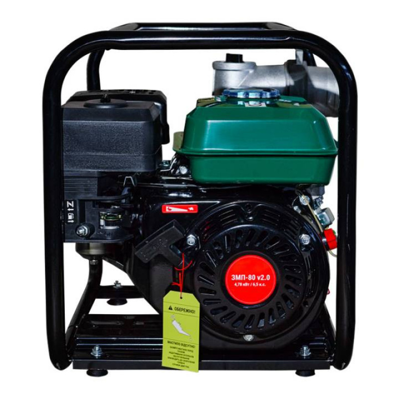 ZENIT Gasoline motor pump ZMP-80 v2.0, 60m3/h (1000l/min), 6.5hp, 25kg (853424)