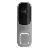 Ajax video doorbell, universal installation, 4 megapixels, 155° vertical 90° horizontal, IR 6m, motion detection range 4m, artificial intelligence, wi-fi, gray (000053538)