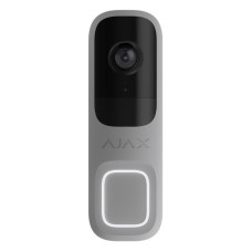 Ajax video doorbell, universal installation, 4 megapixels, 155° vertical 90° horizontal, IR 6m, motion detection range 4m, artificial intelligence, wi-fi, gray (000053538)