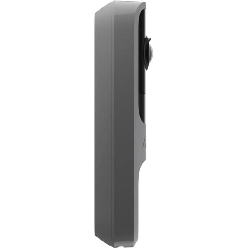 Ajax video doorbell, universal installation, 4 megapixels, 155° vertical 90° horizontal, IR 6m, motion detection range 4m, artificial intelligence, wi-fi, gray (000053538)