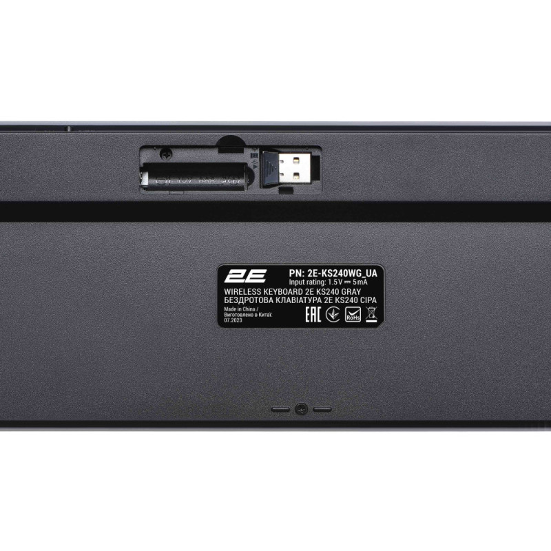2E Combo keyboard and mouse MK440, WL/BT, EN/UKR, grey-black (2E-MK440WBGR_UA)