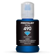 Чернила Printalist Canon GI-490 для G1400/G2400/G3400 140г Cyan (PL490C)