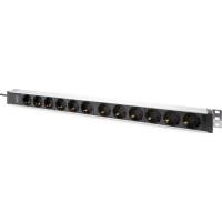 Digitus Пристрій розподілу електроживлення 0U, 12xSchuko, 16A, 250V, вилка Schuko