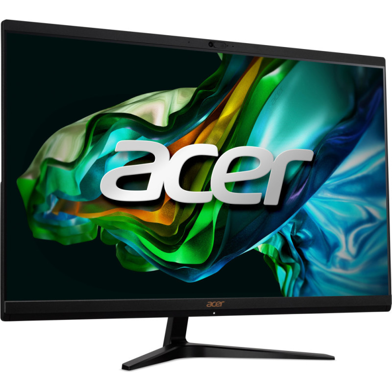 Acer ПК Моноблок Aspire C24-1800 23.8" FHD, Intel i3-1305U, 8GB, F512GB, UMA, WiFi, кл+м, без ОС, чорний (DQ.BLFME.00R)
