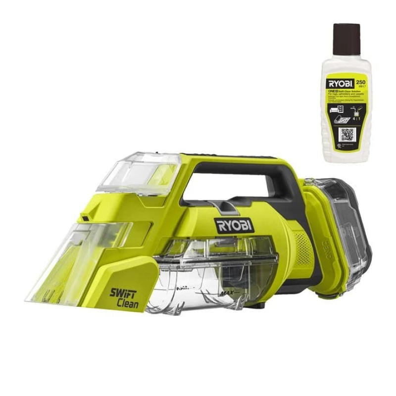 Ryobi Пилосос акумуляторний миючий ONE+ RDC18-0 18В 17Вт контейнер для води чиста/брудна 0.12/0.2л 2.5кг без АКБ та ЗП (5133005905)