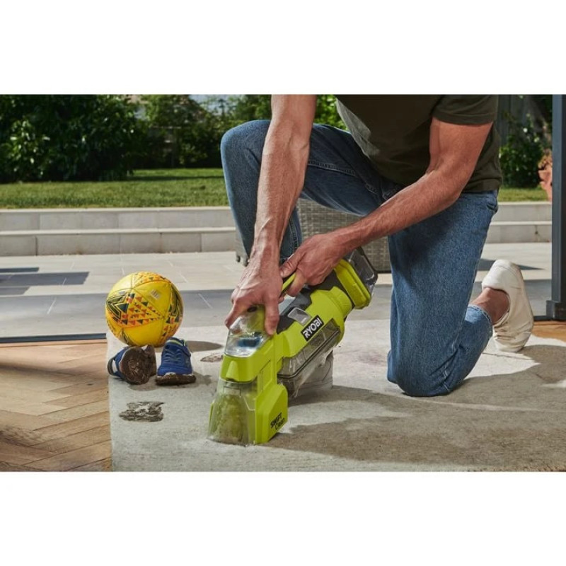Ryobi Пилосос акумуляторний миючий ONE+ RDC18-0 18В 17Вт контейнер для води чиста/брудна 0.12/0.2л 2.5кг без АКБ та ЗП (5133005905)
