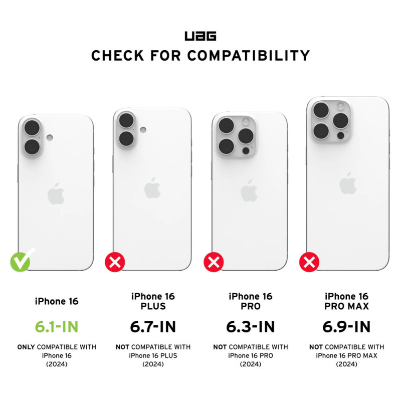 UAG iPhone 16 Pathfinder Magsafe, Black (114470114040)