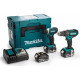 Makita Сordless power tools set (DHP482Z, DTD152Z, DC18RC, BL1830x3 pcs - 3.0 Ah, Makpac ), LXT (DLX2131JX1)