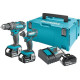 Makita Сordless power tools set (DHP482Z, DTD152Z, DC18RC, BL1830x3 pcs - 3.0 Ah, Makpac ), LXT (DLX2131JX1)