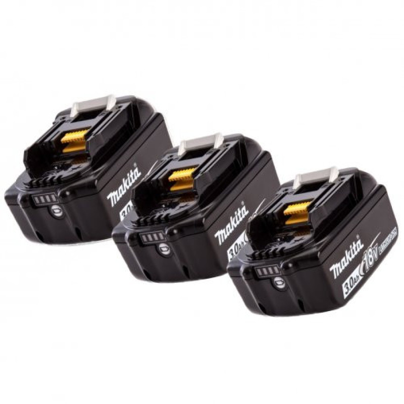 Makita Сordless power tools set (DHP482Z, DTD152Z, DC18RC, BL1830x3 pcs - 3.0 Ah, Makpac ), LXT (DLX2131JX1)