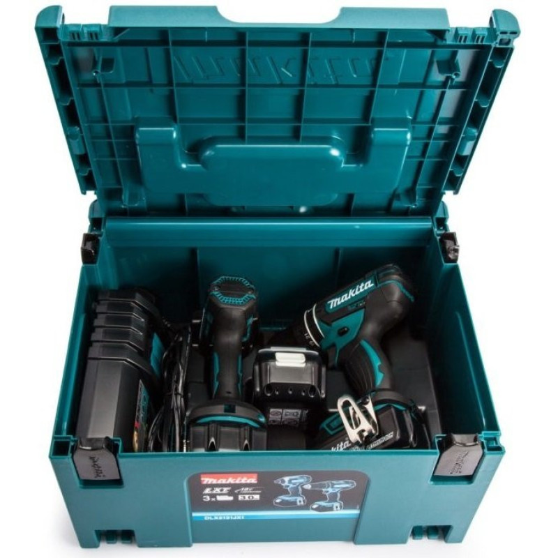 Makita Сordless power tools set (DHP482Z, DTD152Z, DC18RC, BL1830x3 pcs - 3.0 Ah, Makpac ), LXT (DLX2131JX1)
