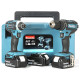 Makita Сordless power tools set (DHP482Z, DTD152Z, DC18RC, BL1830x3 pcs - 3.0 Ah, Makpac ), LXT (DLX2131JX1)