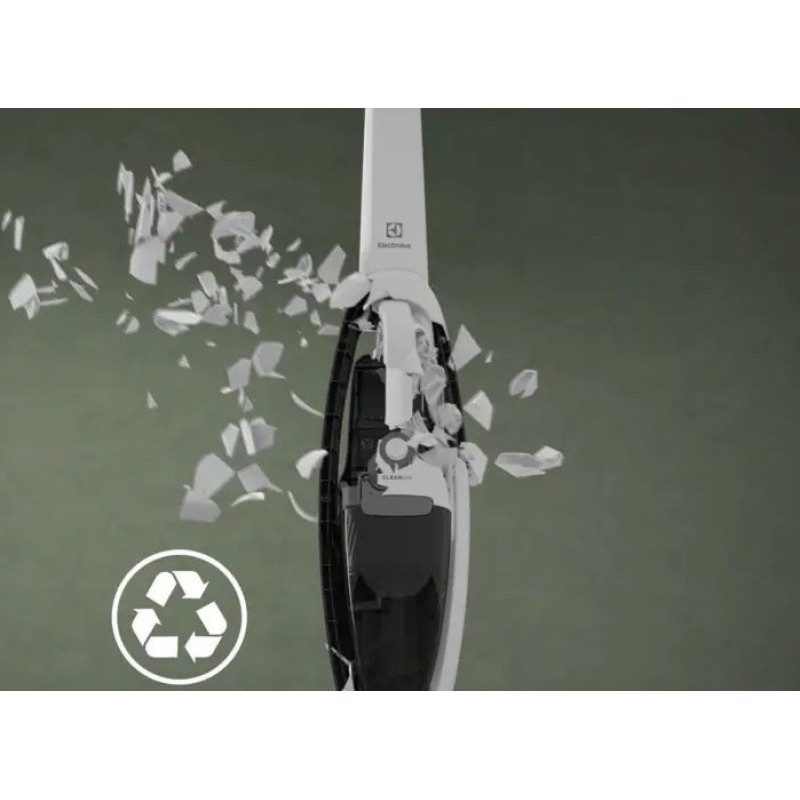 Electrolux cordless VC, dust cont -0.3l, battery operation up to 45min, weihgt-2.8kg, HEPA, 2in1, turbo brush, BRC, 2 nozzles, white (ES52CB18SH)