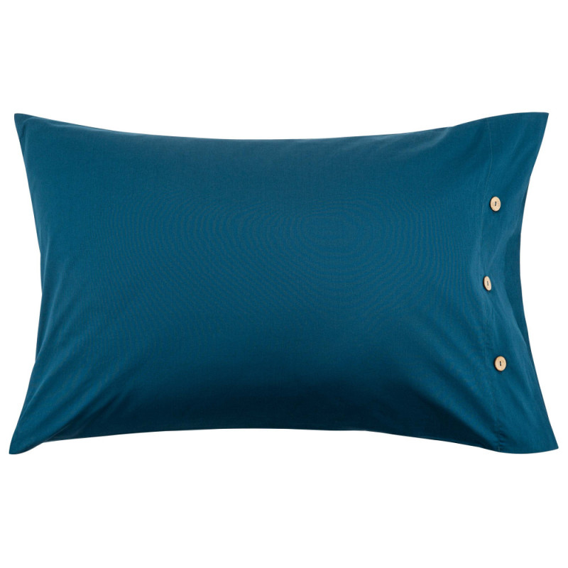ARDESTO Bedding set 1.5 Mix&Match, sateen, duvet cover 160x220cm, bed sheet 180x240cm, pillowcases (2) 50x70cm, 100% cotton, blue (ART1622SB)
