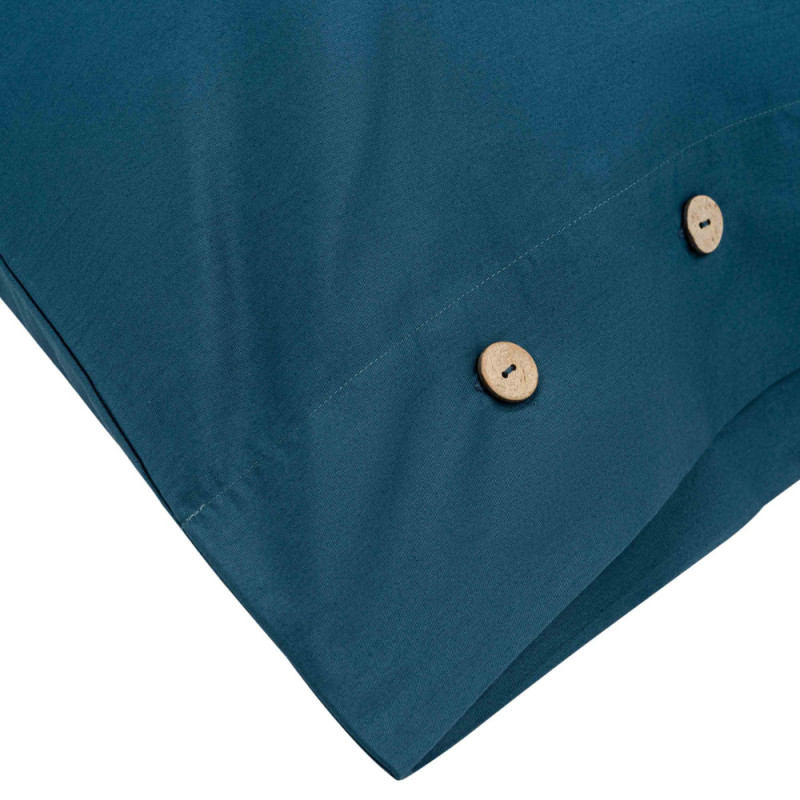 ARDESTO Bedding set 1.5 Mix&Match, sateen, duvet cover 160x220cm, bed sheet 180x240cm, pillowcases (2) 50x70cm, 100% cotton, blue (ART1622SB)