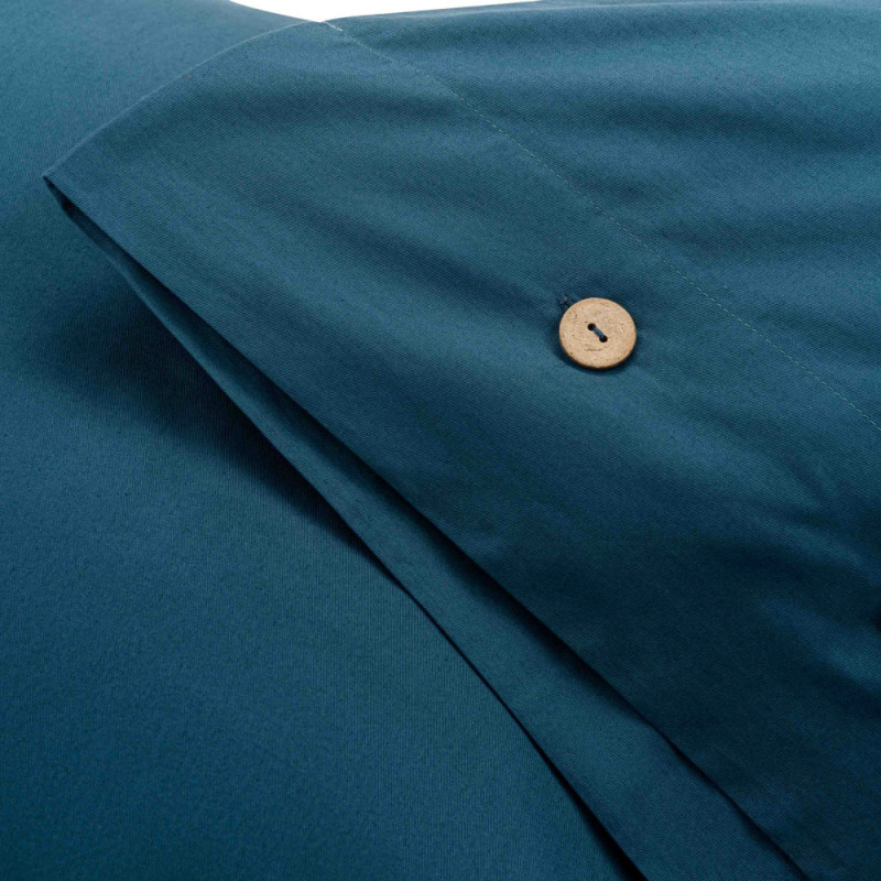ARDESTO Bedding set 1.5 Mix&Match, sateen, duvet cover 160x220cm, bed sheet 180x240cm, pillowcases (2) 50x70cm, 100% cotton, blue (ART1622SB)