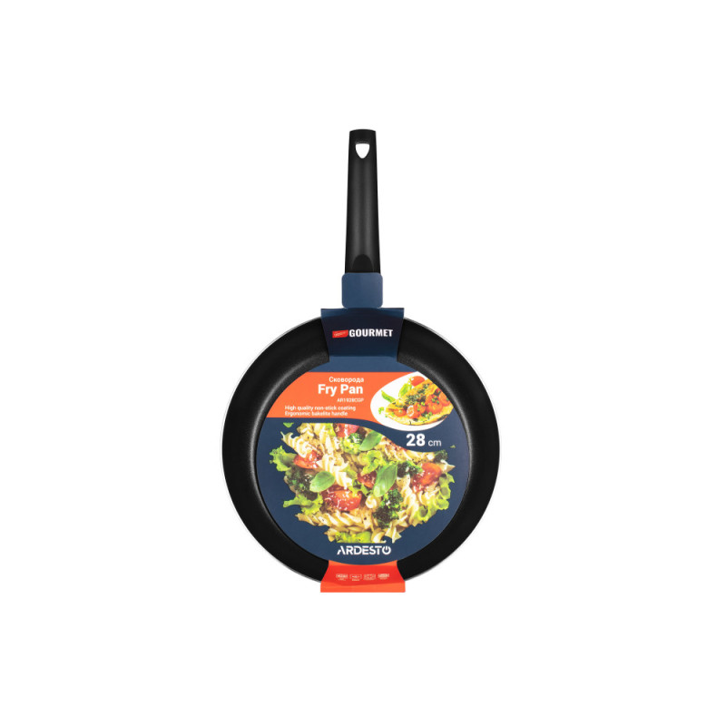 ARDESTO Fry pan Gemini Gourmet Portofino, 28cm, aluminium, black (AR1928CGP)
