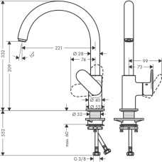 Hansgrohe Vernis Blend M35 71870670