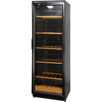 SNAIGE Wine cooler, 173x60х60, shelves -6, 1 zone, bottles -105, 1door, ST, alumin.doors, black (WD35SM-S3JJSG)