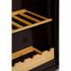 SNAIGE Wine cooler, 173x60х60, shelves -6, 1 zone, bottles -105, 1door, ST, alumin.doors, black (WD35SM-S3JJSG)