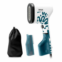 Tefal Відпарювач компактний Pure Pop Home & Travel, 1300Вт, 70мл, постійна пара - 20гр, біло-синій (DT2040E1)