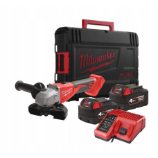 Milwaukee M18 cordless angle grinder BLSAG125X-402X 125mm 18V 2x4A h M12-18S spare part 11000rpm 2.4kg case (4933492644)
