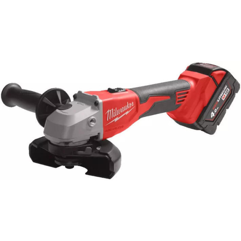 Milwaukee M18 cordless angle grinder BLSAG125X-402X 125mm 18V 2x4A h M12-18S spare part 11000rpm 2.4kg case (4933492644)