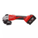 Milwaukee M18 cordless angle grinder BLSAG125X-402X 125mm 18V 2x4A h M12-18S spare part 11000rpm 2.4kg case (4933492644)