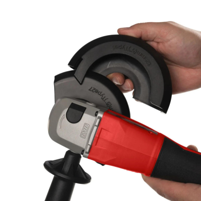 Milwaukee M18 cordless angle grinder BLSAG125X-402X 125mm 18V 2x4A h M12-18S spare part 11000rpm 2.4kg case (4933492644)