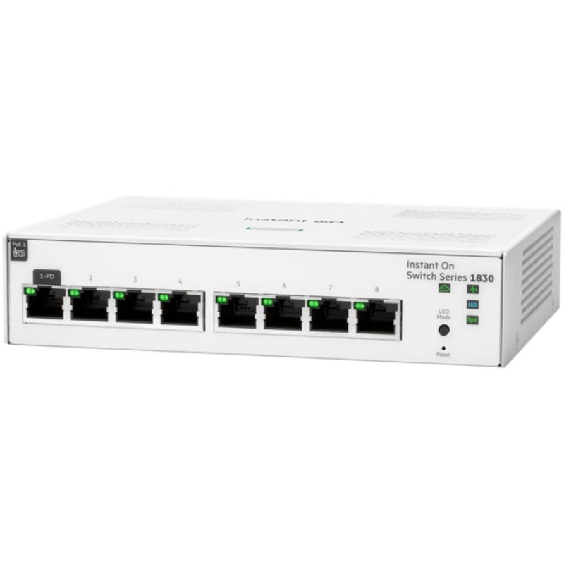 HPE Aruba Instant On 1830 8G Switch, 8xGE, LT Warranty (JL810A)