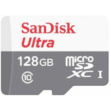 SanDisk Карта памяти microSD 128GB C10 UHS-I R100MB/s Ultra (SDSQUNR-128G-GN6MN)