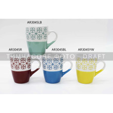ARDESTO Mug Ornament, 320ml, ceramic, blue-white (AR3045BL)