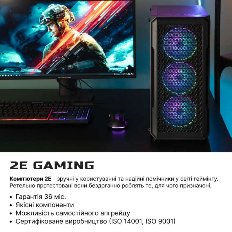 2E ПК 2E Complex Gaming AMD R5-5500, 16Gb, F1TB, NVD3060-12, B550, G338, 600W, FreeDos (2E-9561)