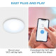 WiZ Smart ceiling lamp SuperSlim Ceiling 16W, 1500lm, 29.2cm, 2700-6500K, Wi-Fi, white (929002685101)