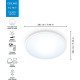 WiZ Smart ceiling lamp SuperSlim Ceiling 16W, 1500lm, 29.2cm, 2700-6500K, Wi-Fi, white (929002685101)