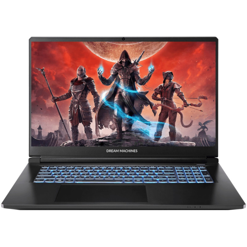 Dream Machines Ноутбук Dream Machines RT5060-17 17.3FHD IPS, AMD AI 7 350, 32GB, F2TB, NVD5060-8, DOS, чорний (RT5060-17UA25)