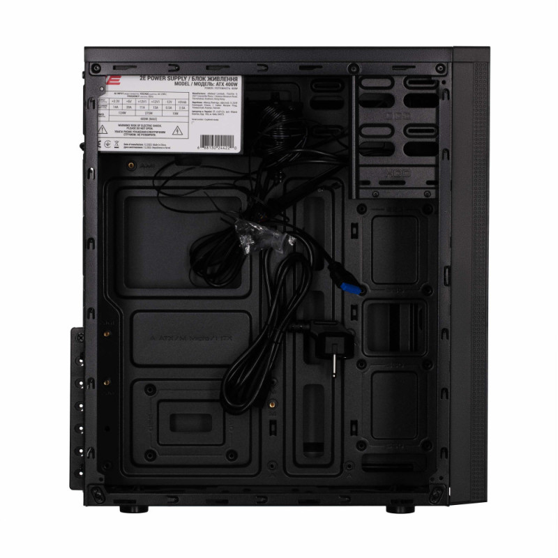 2E PC case Alfa E185-400 with PSU 2E ATX400W, 1xUSB3.0, 2xUSB2.0, VGA 310mm, ATX, black (2E-E185-400)