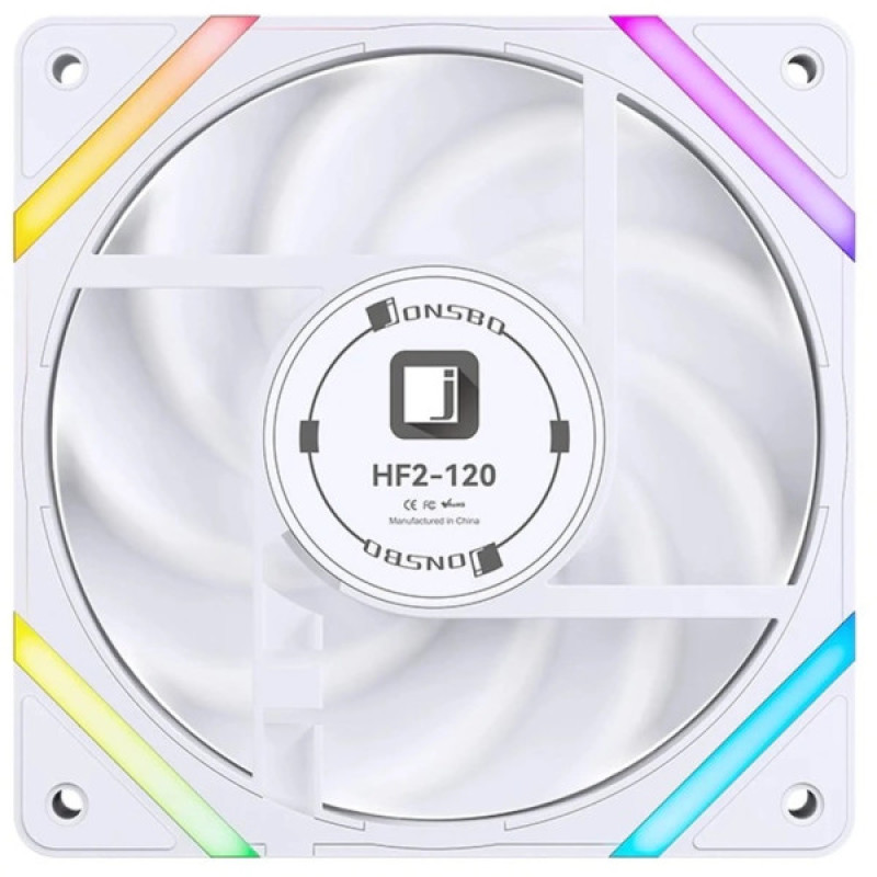 Кулер для корпуса JONSBO HF2-120W ARGB White