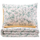 ARDESTO Bedding set 2.0 Gloria, sateen, duvet cover 200x220cm, bed sheet 230x240cm, pillowcases (2) 50x70cm, 100% cotton, flowers powder (ART2022FW)