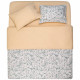 ARDESTO Bedding set 2.0 Gloria, sateen, duvet cover 200x220cm, bed sheet 230x240cm, pillowcases (2) 50x70cm, 100% cotton, flowers powder (ART2022FW)