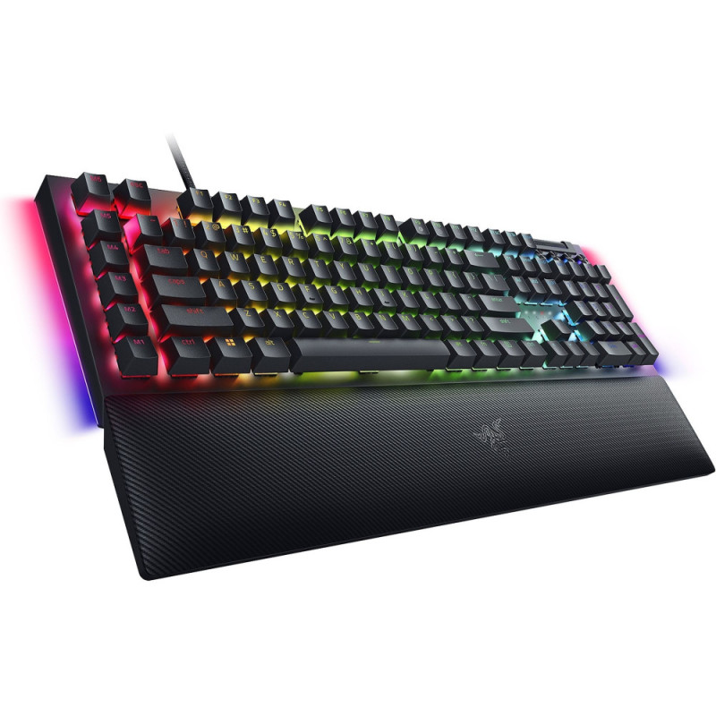 Razer Keyboard mechanical BlackWidow V4, 114key, Yellow Switch, USB-A, EN/RU, RGB, black (RZ03-04692500-R3R1)