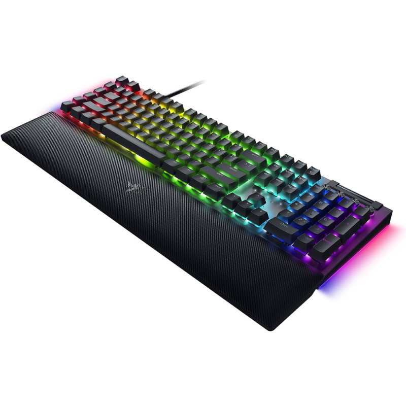 Razer Keyboard mechanical BlackWidow V4, 114key, Yellow Switch, USB-A, EN/RU, RGB, black (RZ03-04692500-R3R1)
