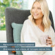 Beurer massage pillow for shoulders, neck, back, legs, Li-ion battery, changeable cover, grey (MG_139_MINT)