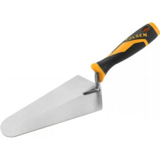 Tolsen triangular trowel, 1.4mm, 200mm, rubber handle, metal (41005)