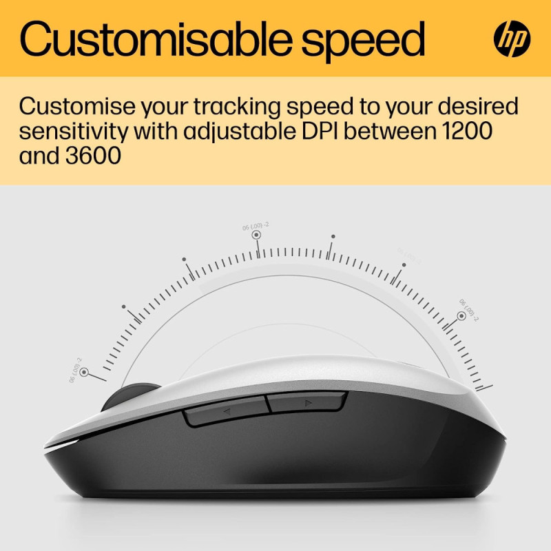 HP Мышь Dual Mode BT/WL Silver (6CR72AA)