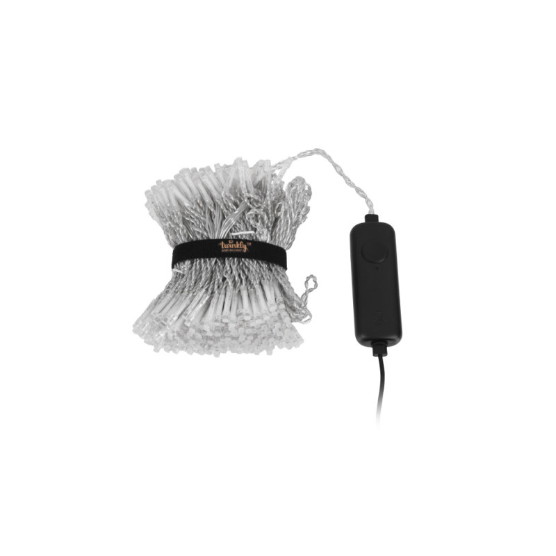 Twinkly Гірлянда Smart LED Twinkly Curtain RGBW 400, Gen II, IP44, 1.45 х 2.1м, кабель прозорий (TWW400SPP-TEU)