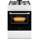 Electrolux Плита газовая, 59л, 60x60см, чугун, белый (LKG600011W)