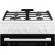 Electrolux Плита газовая, 59л, 60x60см, чугун, белый (LKG600011W)