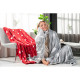 ARDESTO Flannel blanket, 160x200 cm, dancing gnomes, 100% polyester (ART0111PB)