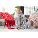 ARDESTO Flannel blanket, 160x200 cm, dancing gnomes, 100% polyester (ART0111PB)